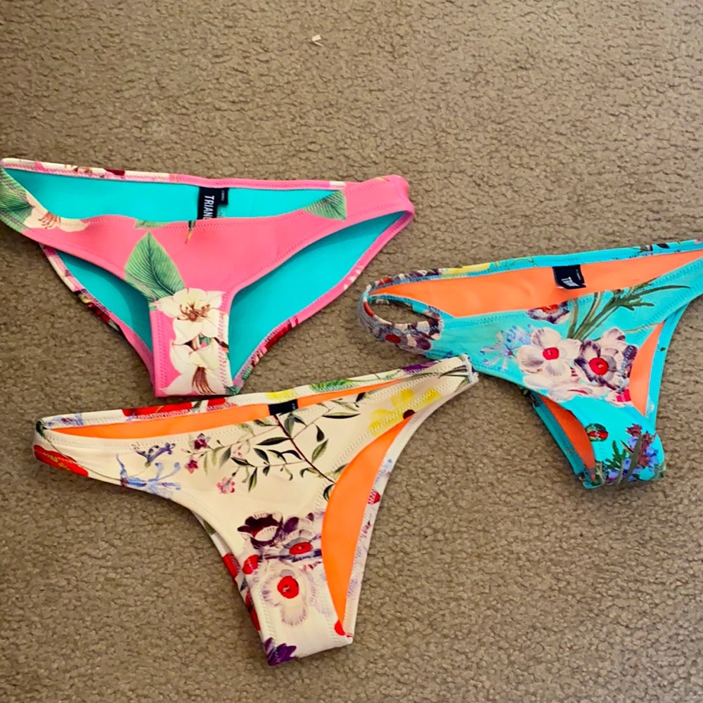 Bundle of Triangl bathing suit bottoms. (3 piece)
